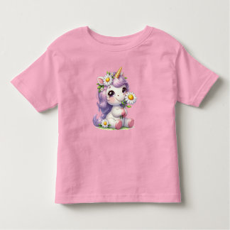 Cute Unicorn Theme Toddler T-Shirt