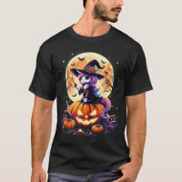 Cute Unicorn Witch Pumpkin Halloween Shirts Girls