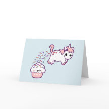 Cute Unicorn with Cupcake