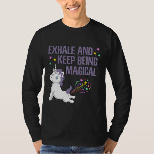 Cute Unicorn Yoga Unicorn Quote Comic Graphic Tee