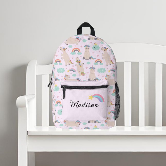 Cute Unicorns and Rainbows Backpack (Creator Uploaded)