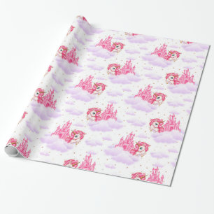 Cute Unicorns Christmas Wrapping Paper