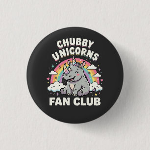 Cute Unicorns Fan Club Magical Rainbow Unicorn 3 Cm Round Badge