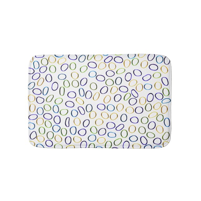 Cute Unique Abstract Pattern Bath Mat (Front)
