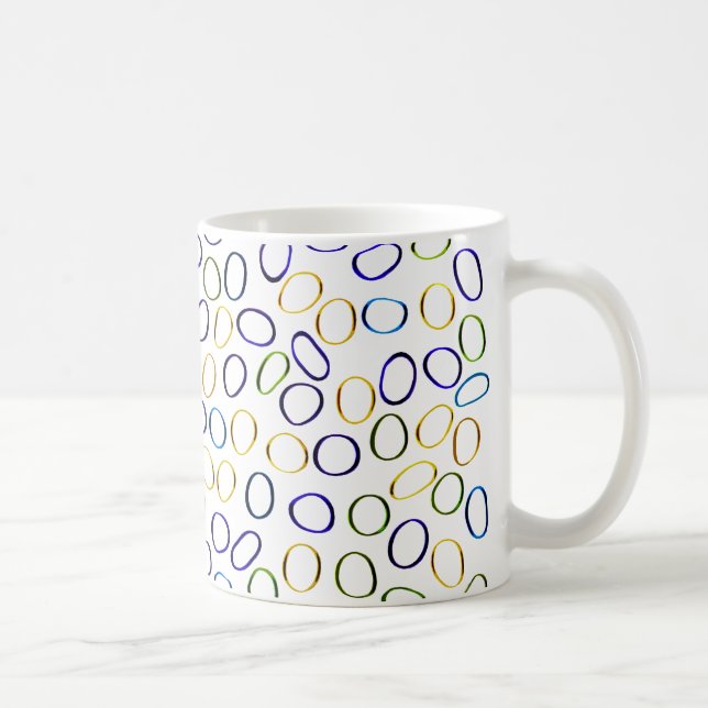 Cute Unique Abstract Pattern Coffee Mug (Right)