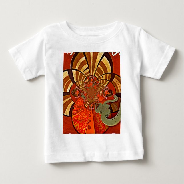 Cute Unique Giraffe Animal Hakuna Matata Design Baby T-Shirt (Front)