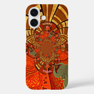 Cute Unique Giraffe Animal Hakuna Matata Design iPhone 16 Case