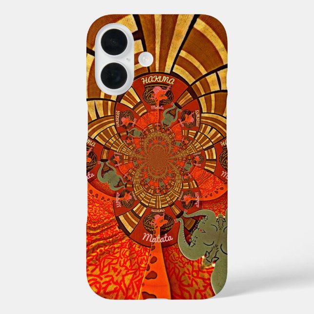 Cute Unique Giraffe Animal Hakuna Matata Design Case-Mate iPhone Case (Back)