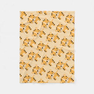 Cute Unisex Baby Tiger Fleece Blanket