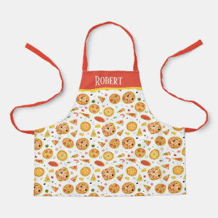cute unisex kids baking pizza apron