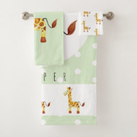 Cute Unisex Watercolor Giraffe Safari Baby/Child's