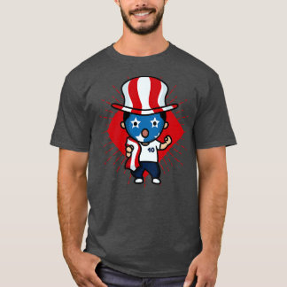 Cute US Fan Kawaii Cute American Supporter T-Shirt
