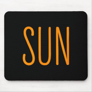 Cute Us Solar Eclipse Sun Couples Mouse Pad