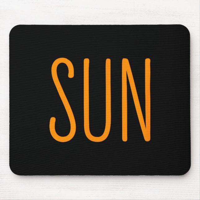 Cute Us Solar Eclipse Sun Couples Mouse Pad (Front)
