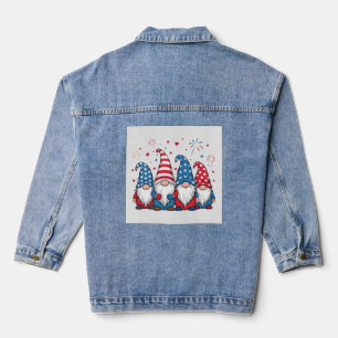 Cute USA American Gnomes Cartoon-68123 Denim Jacket