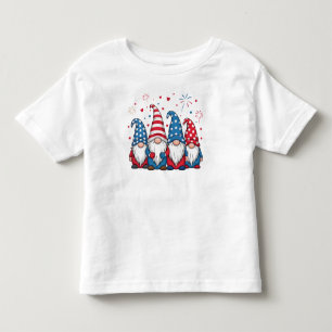 Cute USA American Gnomes Cartoon-68123 Hoodie Toddler T-Shirt