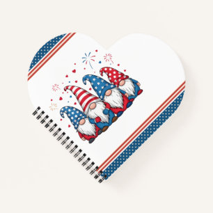 Cute USA American Gnomes Cartoon-68123 Notebook