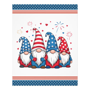 Cute USA American Gnomes Cartoon-68123 Photo Print
