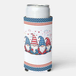 Cute USA American Gnomes Cartoon-68123 Seltzer Can Cooler