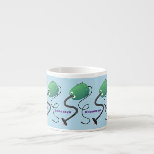 Cute vacuum cleaner cartoon humour espresso cup