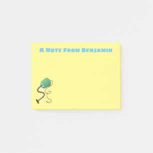 Cute vacuum cleaner cartoon humour post-it notes