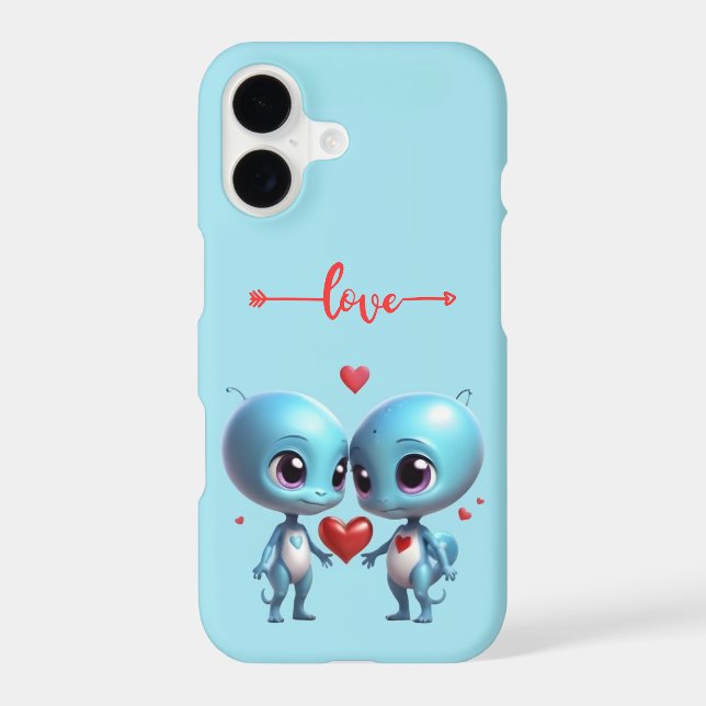 Cute Valentine Aliens Case-Mate iPhone 17 Case  (Back)
