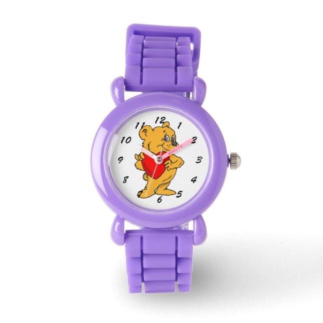 Cute Valentine Bear Wristwatch (Front)