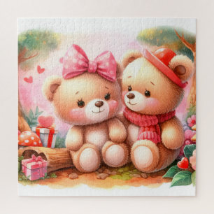 Cute Valentine Bears Jigsaw Puzzle
