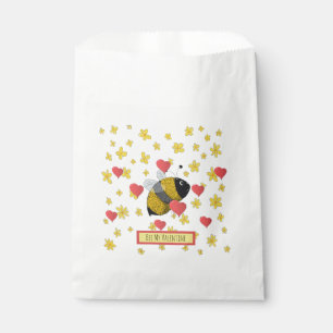 Cute Valentine Bumblebee Daisy Pink Heart Favour Bag