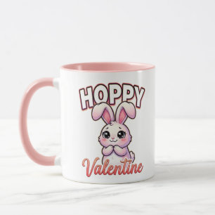 Cute Valentine Bunny – Hoppy Valentine Mug