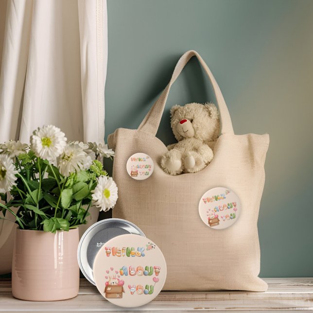 Cute Valentine Button | Think About You (Creator Uploaded)