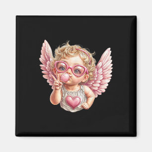 Cute Valentine Day Cute Blowing Bubble Cupid With Magnet