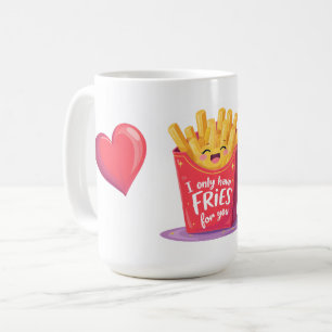 Cute Valentine French Fries Pun Coffee Mug