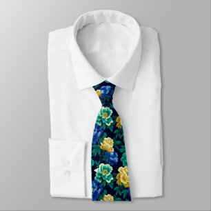 Cute Valentine Gifts For Men Peonies Floral Tie