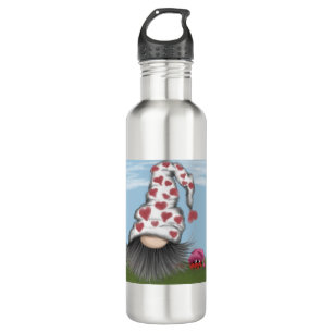 Cute Valentine Gnome 710 Ml Water Bottle