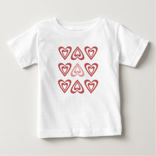 Cute Valentine Hearts – Love & Romance Design Baby T-Shirt