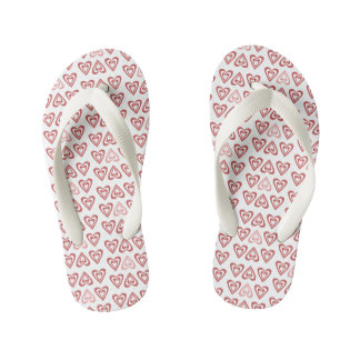 Cute Valentine Hearts – Love & Romance Design Kid's Thongs