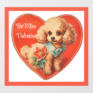 Cute Valentine Puppy Window Cling