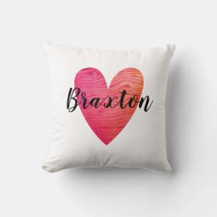 Cute Valentine Red Heart Cushion