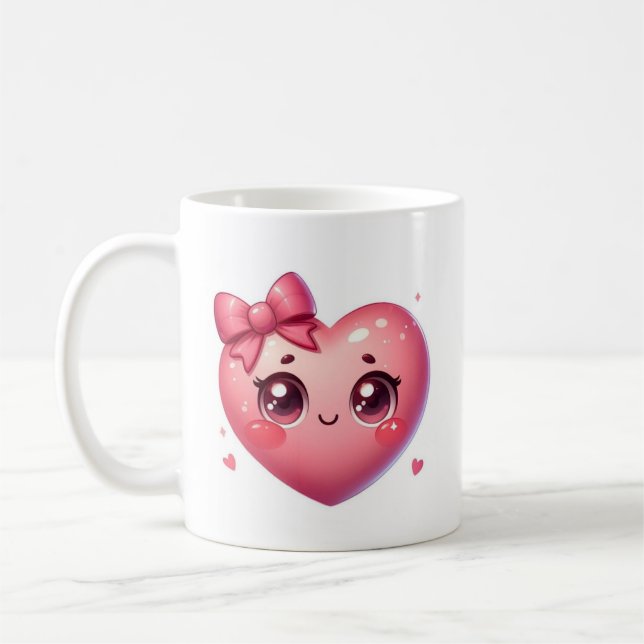 Cute Valentine’s Day Coffee Mug (Left)