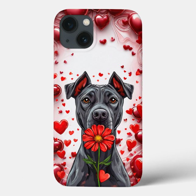 Cute Valentine’s Day dog Case-Mate iPhone Case (Back)