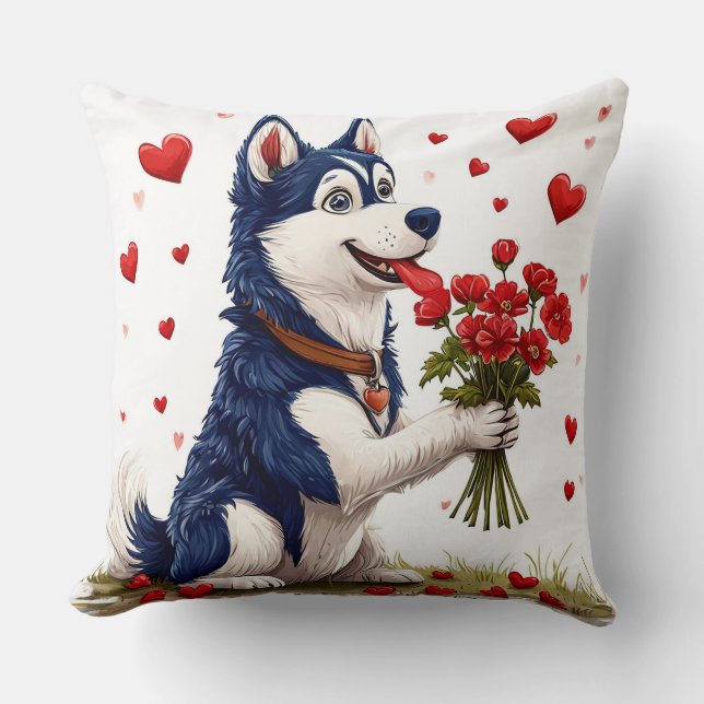 Cute Valentine’s Day dog Cushion (Front)