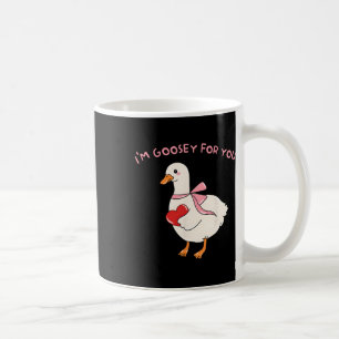 Cute Valentine Silly Goose Coquette Just A Lovely Coffee Mug