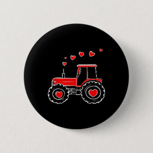 Cute Valentine Tractor Truck Baby Toddler Farm 6 Cm Round Badge