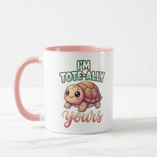Cute Valentine Turtle – I’m Tote-Ally Yours Mug