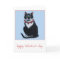 Cute Valentine tuxedo cat greeting card