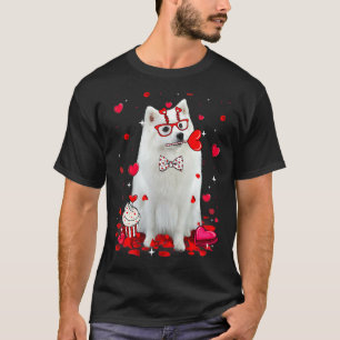 Cute Valentine's Day American Eskimo Dog Heart Cos T-Shirt