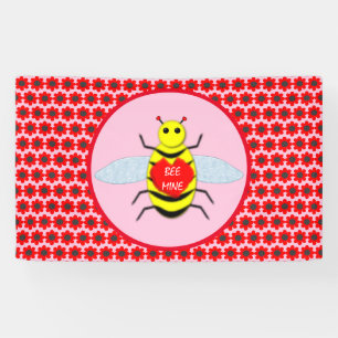Cute Valentines Day Bee Banner