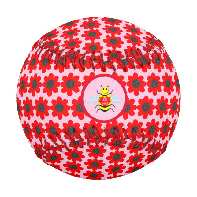 Cute Valentines Day Bee Baseball (Front)