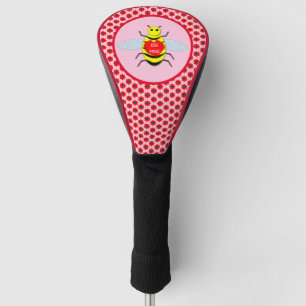 Cute Valentines Day Bee Golf Head Cover